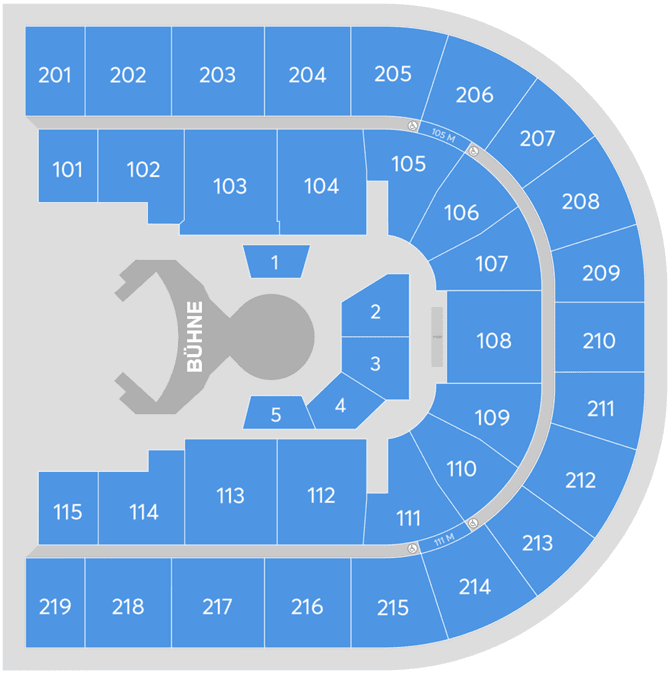 Rudolf Weber-ARENA seating plan