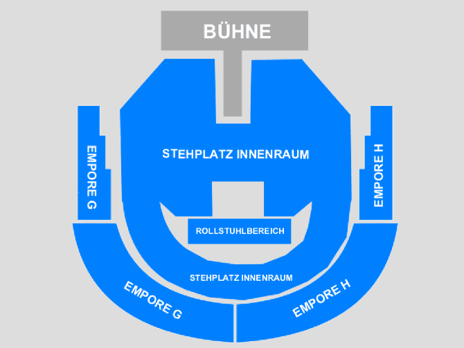 Stadthalle: Saalplan