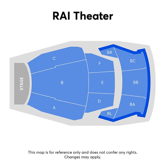 RAI Theater seating plan