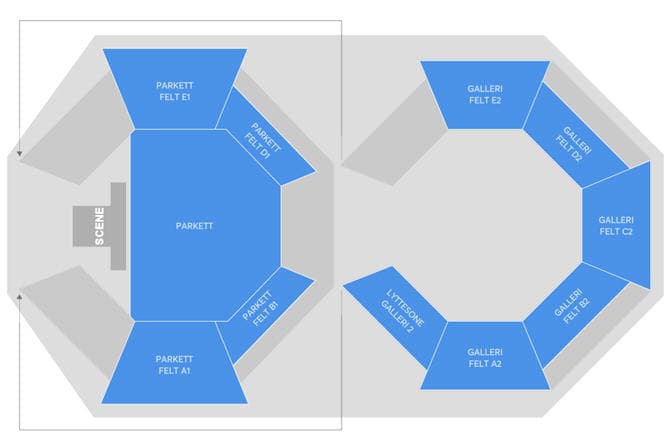 Trefoldighetskirken seating plan