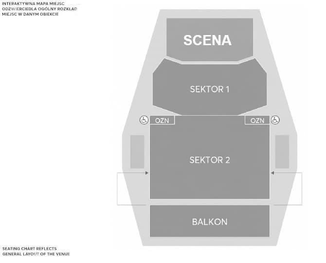 Suwalski Ośrodek Kultury: plan sali