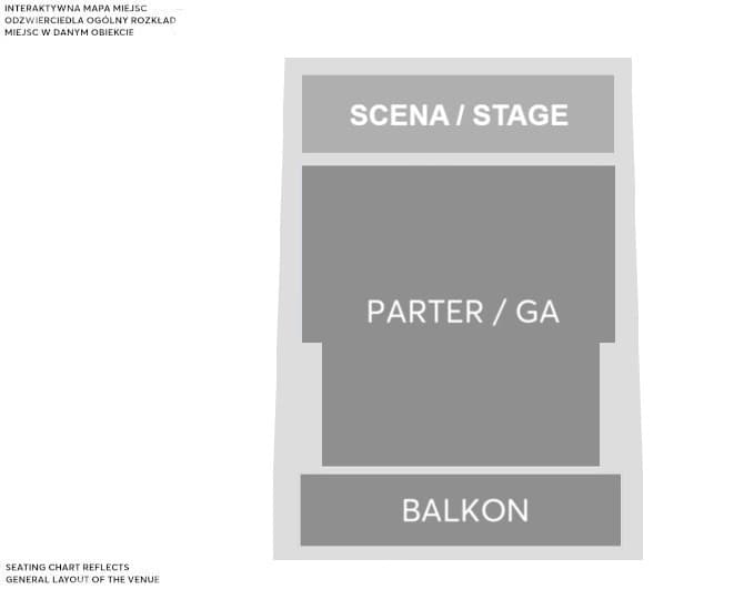 Klub Studio: plan sali