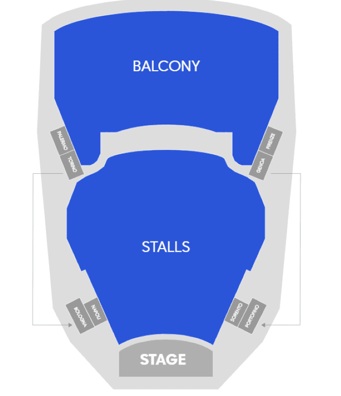 Teatro at Montecasino seating plan
