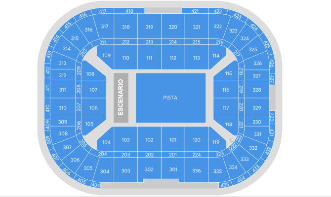 Bilbao Arena Miribilla seating plan