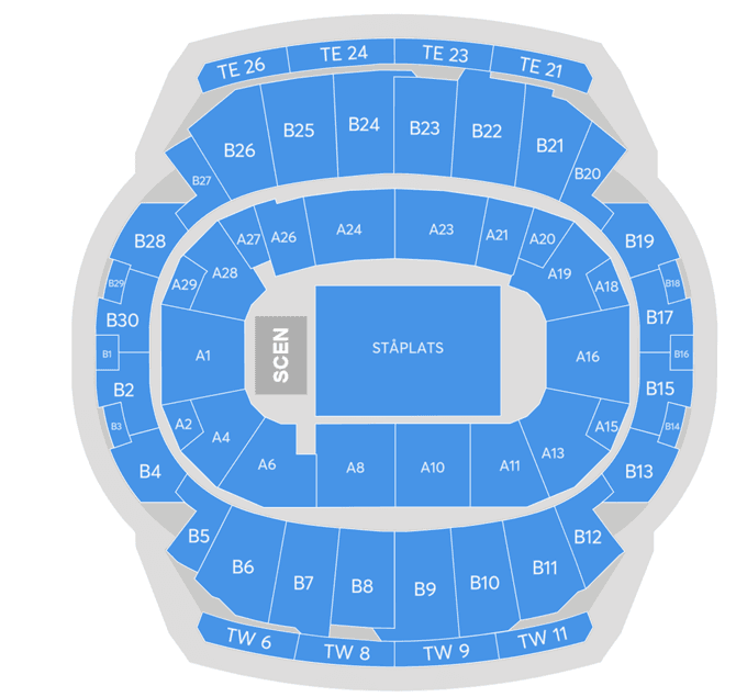 Avicii Arena seating plan