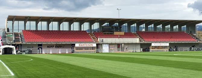 Stadion Grünfeld: Saalplan