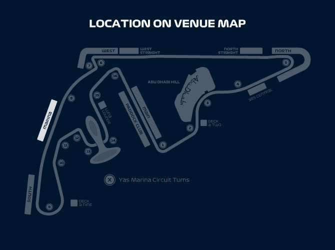 Yas Marina Circuit seating plan