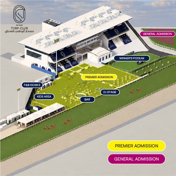 Abu Dhabi Turf Club seating plan