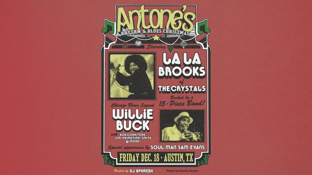 Antone's R&B Christmas: LaLa Brooks (The Crystals), Willie Buck & More