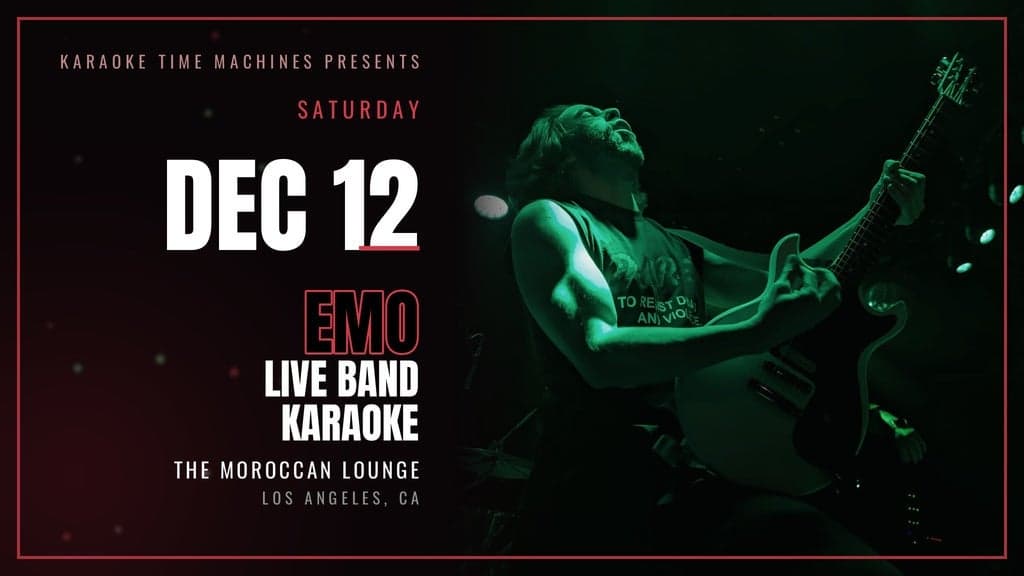 Karaoke Time Machines Presents: Emo Karaoke