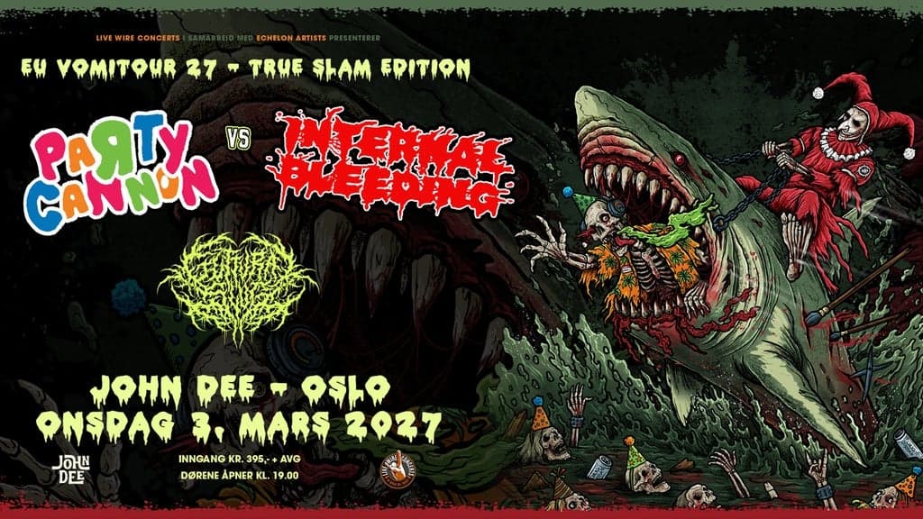 Party Cannon + Internal Bleeding: EU Vomitour 2027