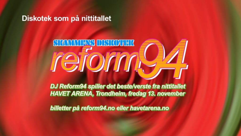 UTSOLGT! DJ Reform94 | Skammens diskotek