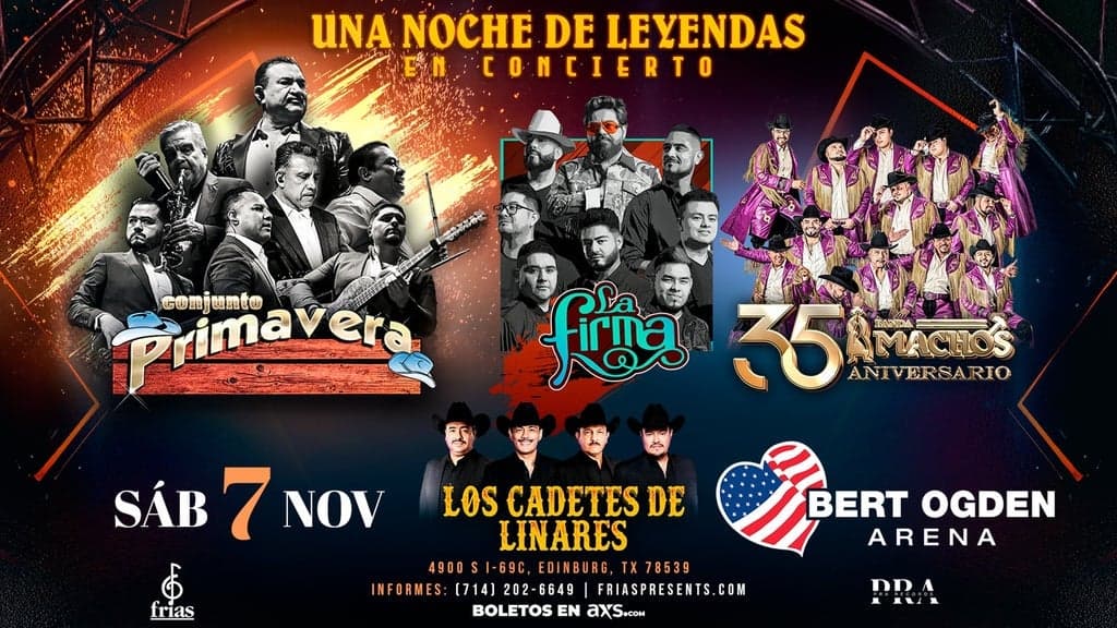 Conjunto Primavera, La Firma, Banda Machos, Cadetes de Linares