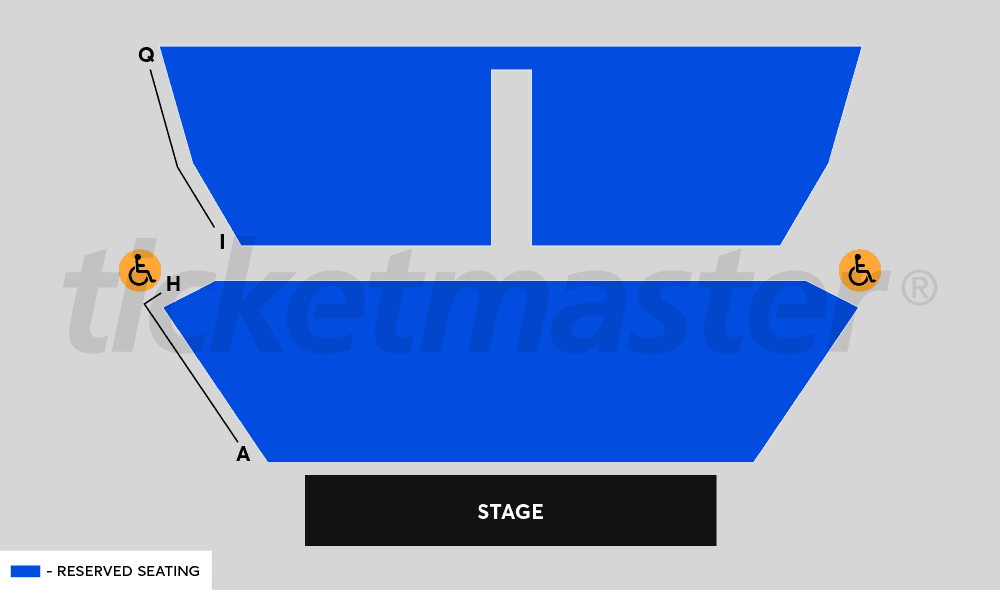 Erindale Theatre seating plan