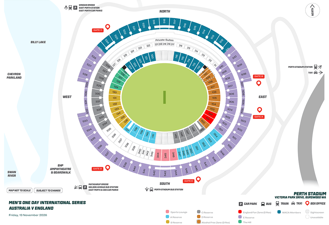 Perth Stadium seating plan