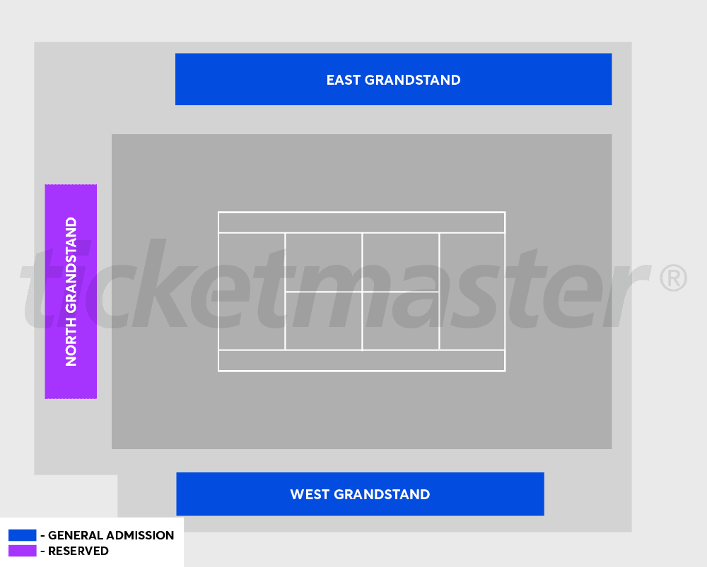 Canberra Tennis Centre seating plan
