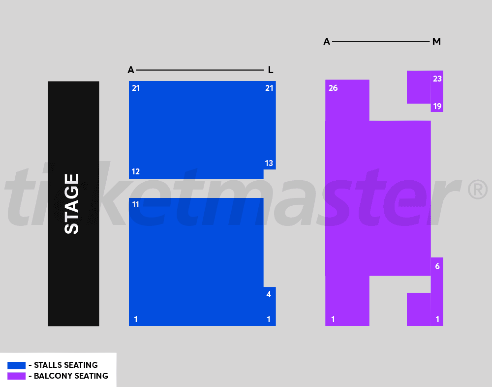 The Regent Theatre seating plan
