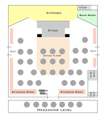 The Thornbury Theatre seating plan