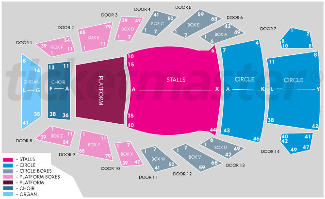 Sydney Opera House - Concert Hall seating plan