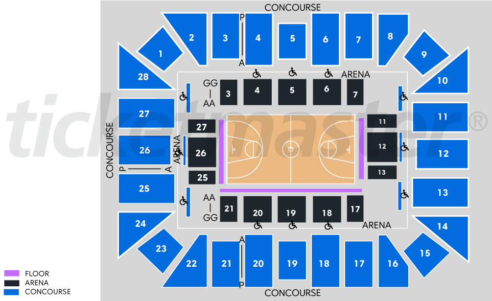WIN Entertainment Centre seating plan