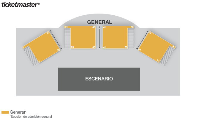 Castillo de Chapultepec seating plan