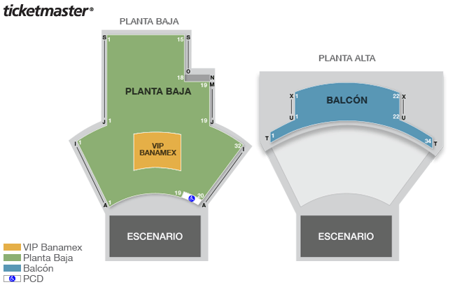 Nuevo Teatro Libanés seating plan