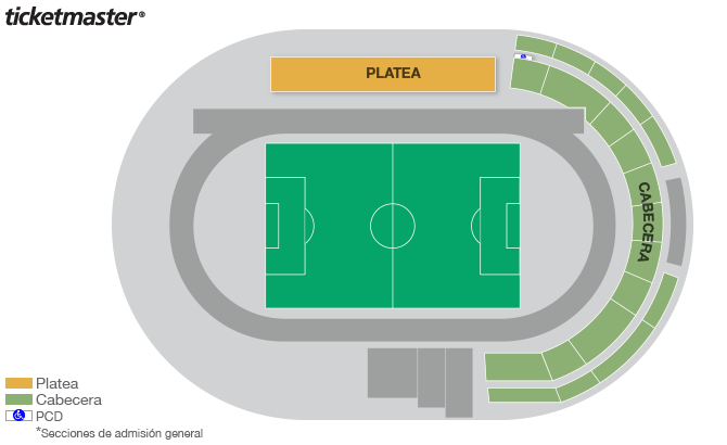 Estadio Centenario seating plan
