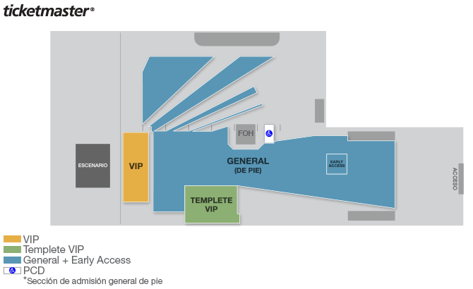 Pabellón del Palacio de los Deportes seating plan