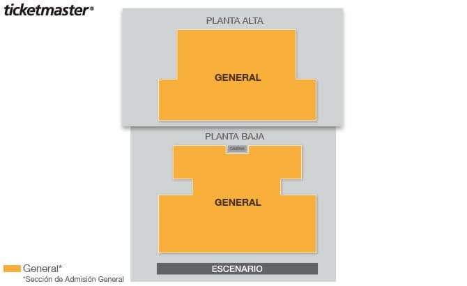 TEATRO SERGIO MAGAÑA seating plan