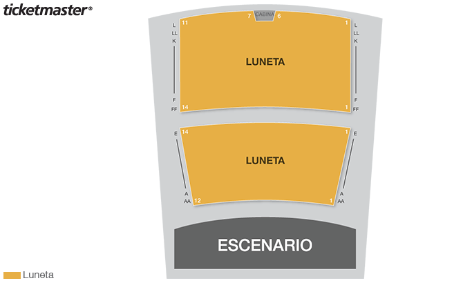 Teatro Varsovia seating plan