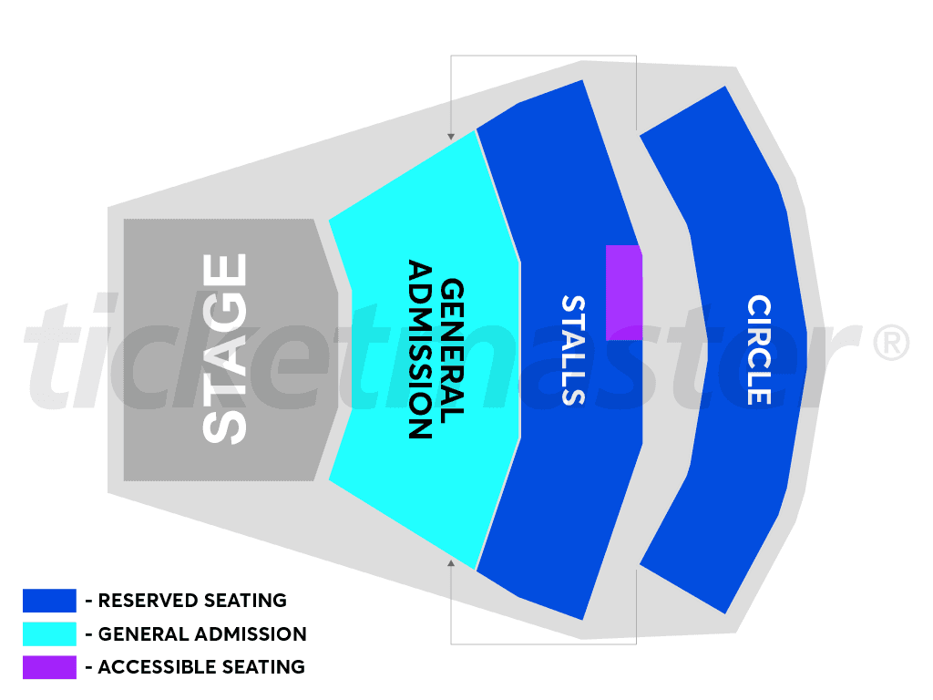 James Hay Theatre, Town Hall seating plan