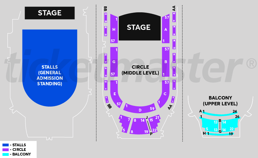 Great Hall, Auckland Town Hall seating plan