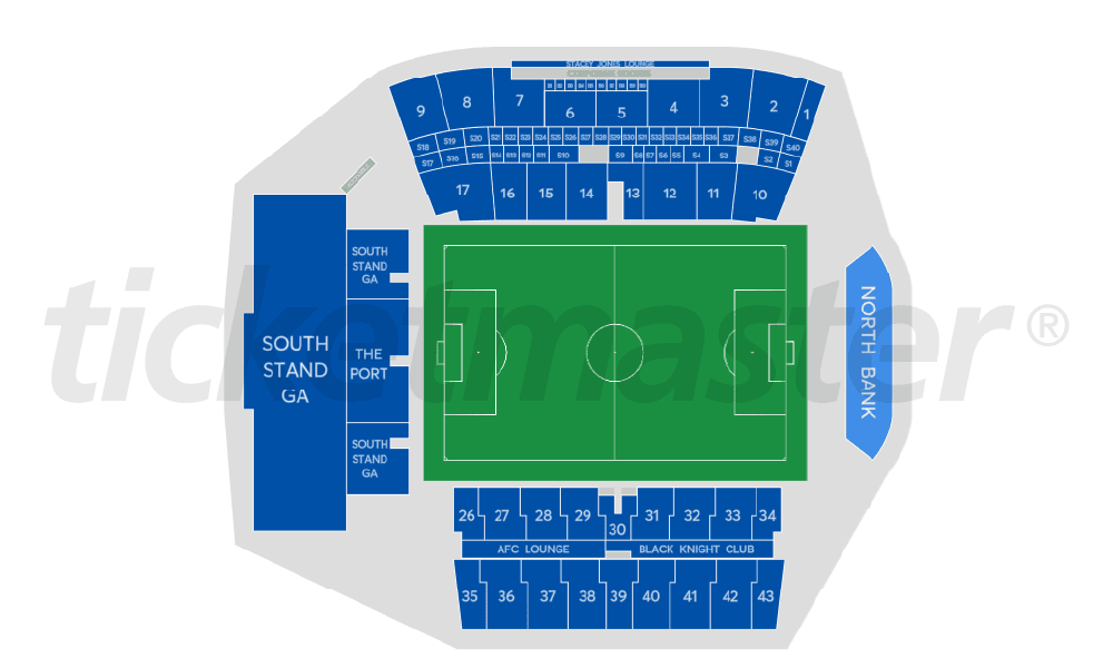 Go Media Stadium seating plan