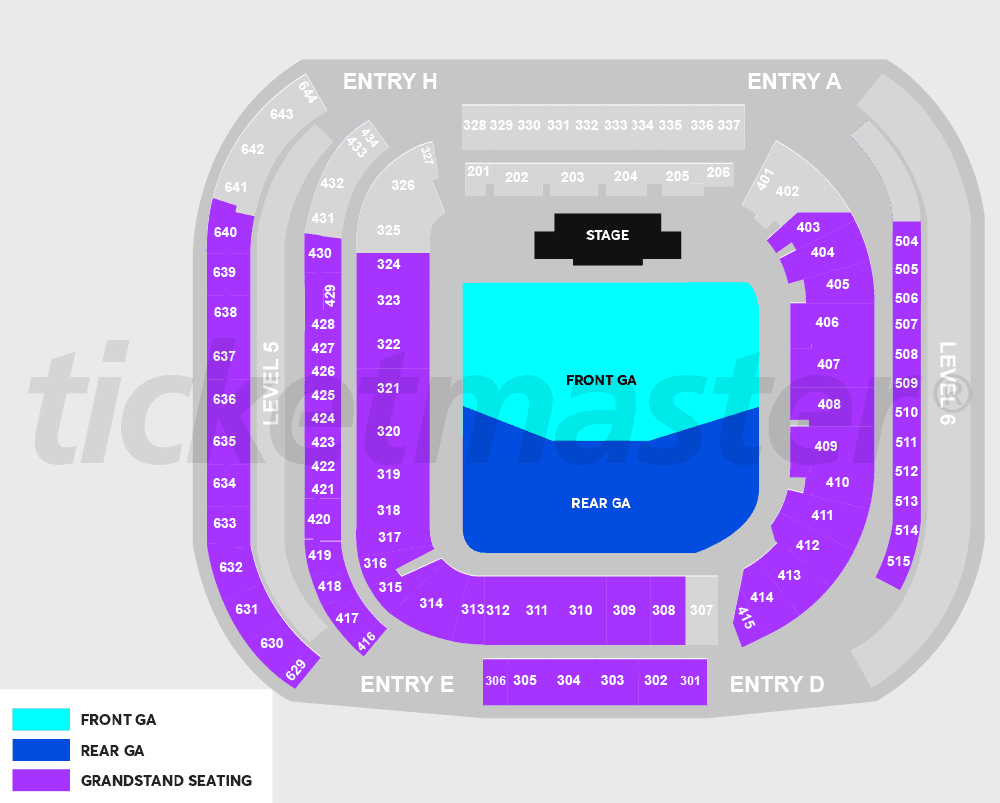 Eden Park seating plan