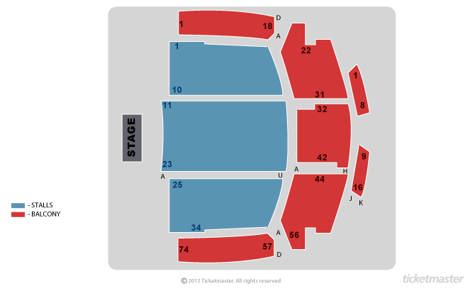 Central Theatre seating plan
