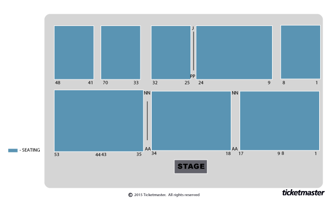 Charter Hall seating plan