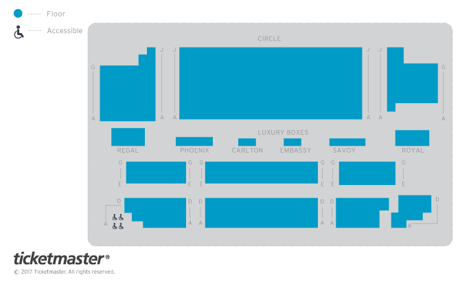 Regal Theatre seating plan