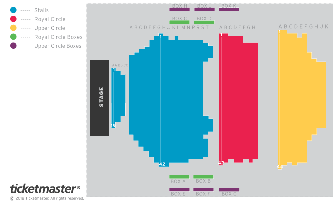 Woking Theatre seating plan