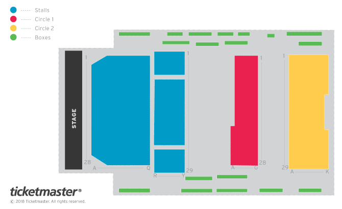 The Waterside Theatre, Aylesbury seating plan