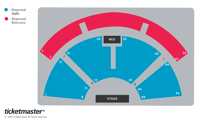 Sheffield City Hall Memorial Hall seating plan