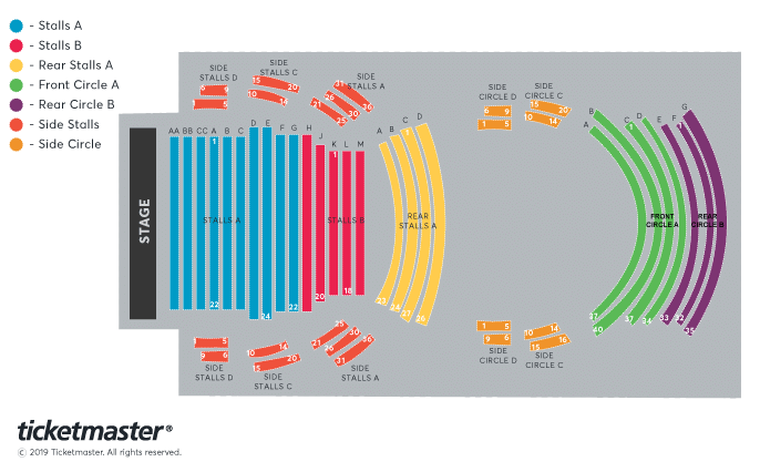 Grove Theatre seating plan
