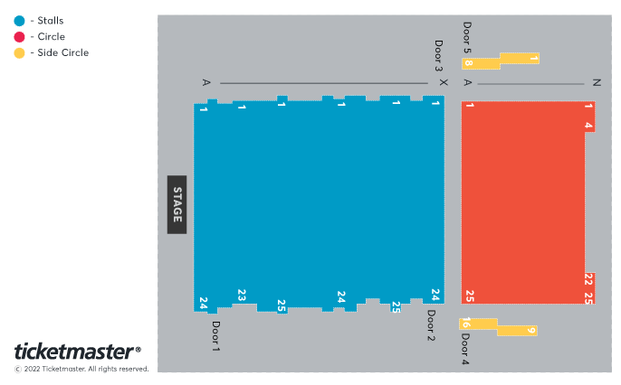Festival Theatre seating plan
