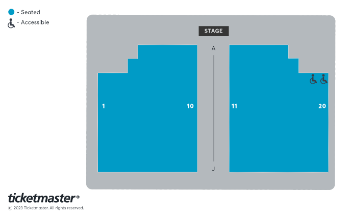 Chelmsford Theatre seating plan