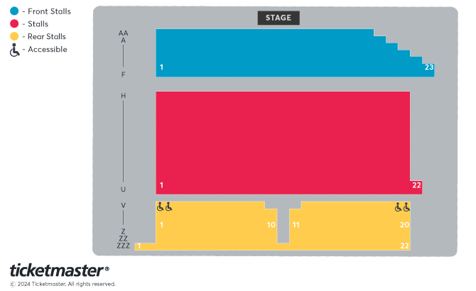 Granville Theatre seating plan