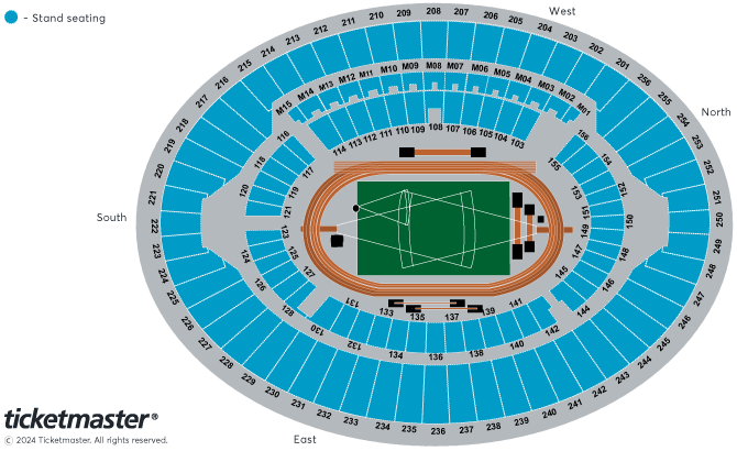 London Stadium seating plan