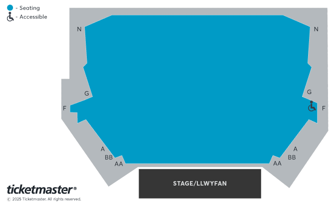 Taliesin Arts Centre seating plan