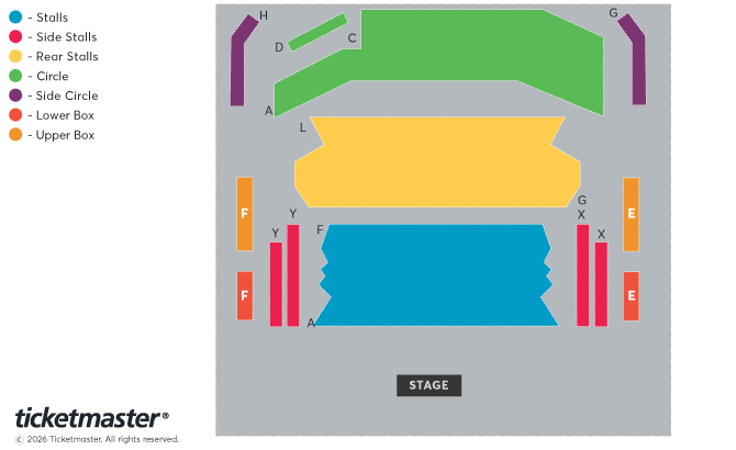 Theatre by the Lake seating plan