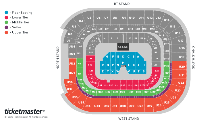 Principality Stadium seating plan