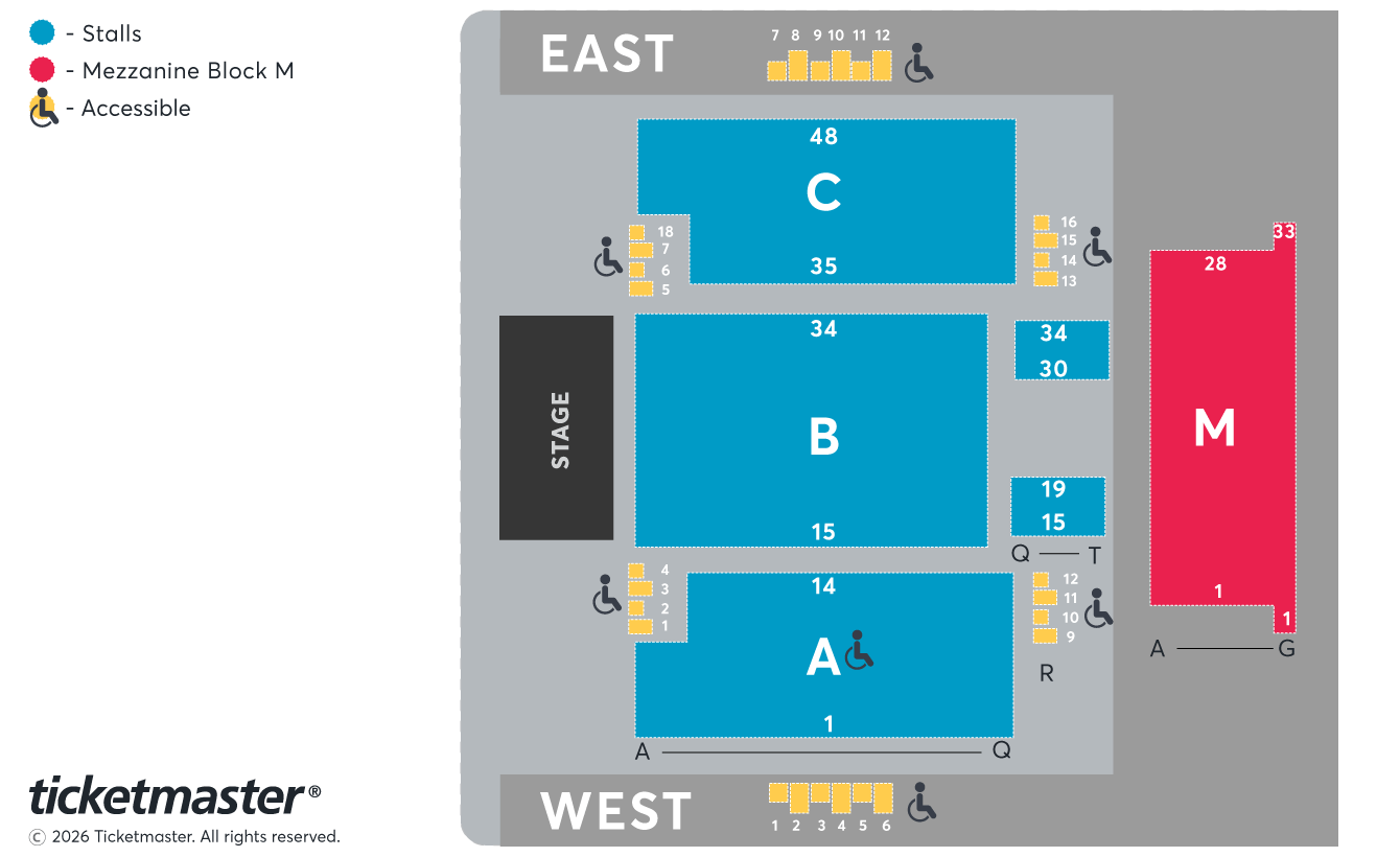 Sports Illustrated Warehouse seating plan