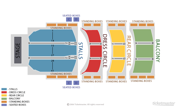 Mayflower Theatre seating plan